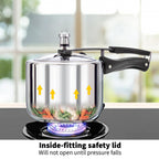 Hawkins 3 Litre Pressure Cooker, Stainless Steel Inner Lid Cooker, Induction Cooker, Silver (Hss3T), 3 Liter