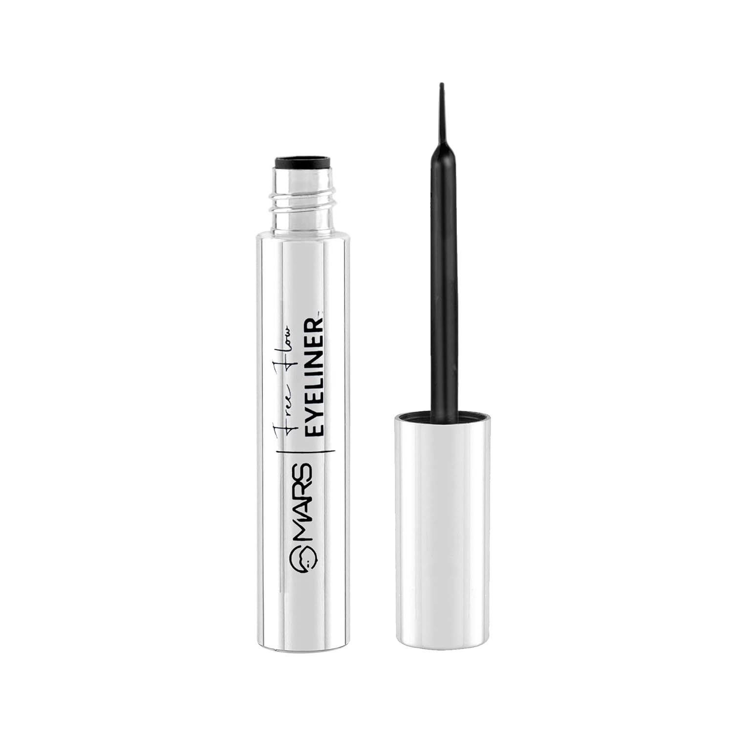 MARS Free Flow Eyeliner with Demi Matte Finish | Long Lasting, Smudgeproof & Easy Glide Formula (6 ml)