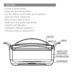 Milton Crave 2500 Insulated Inner Stainless Steel Casserole, 2150 ml, Blue |