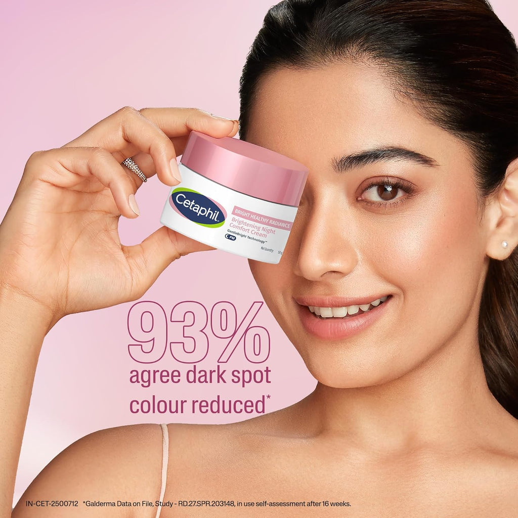 Cetaphil Moisturising Cream 250g & Cetaphil Bright Healthy Radiance Night Comfort Cream 50g Combo