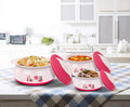 MILTON Delish Jr Insulated Inner Stainless Steel Casserole Gift Set of 3, Ivory