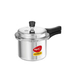 Pigeon By Stovekraft Favourite Induction Base Aluminium Pressure Cooker with Outer Lid, 3 Litres (Silver)