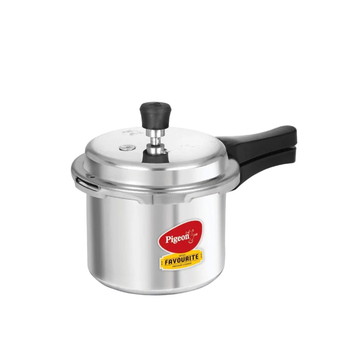 Pigeon By Stovekraft Favourite Induction Base Aluminium Pressure Cooker with Outer Lid, 3 Litres (Silver)
