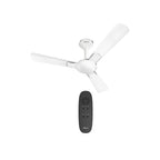 Havells 1200mm Enticer BLDC Prime Ceiling Fan| Compatible with Regulator & Remote /Pearl White Chrome| 100% Copper Motor|