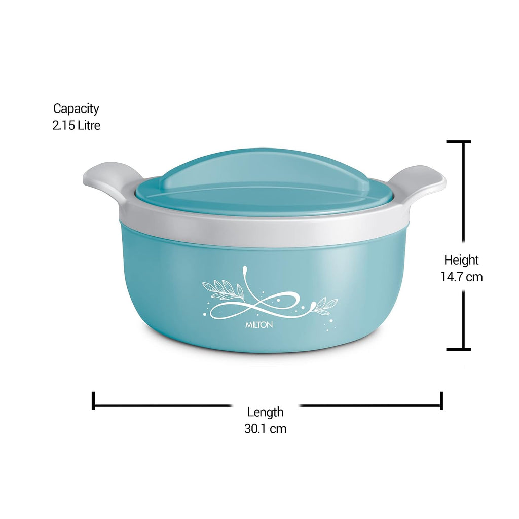 Milton Crave 2500 Insulated Inner Stainless Steel Casserole, 2150 ml, Blue |