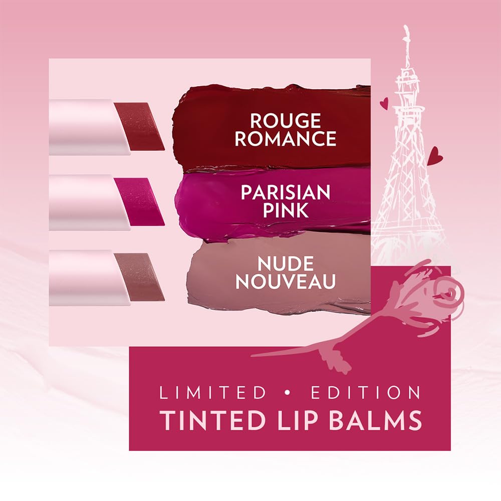 Vaseline Parisian Pink | Emily in Paris Limited Edition | Pink Tinted Lip Balm Stick, 24H Moisturization, 3g