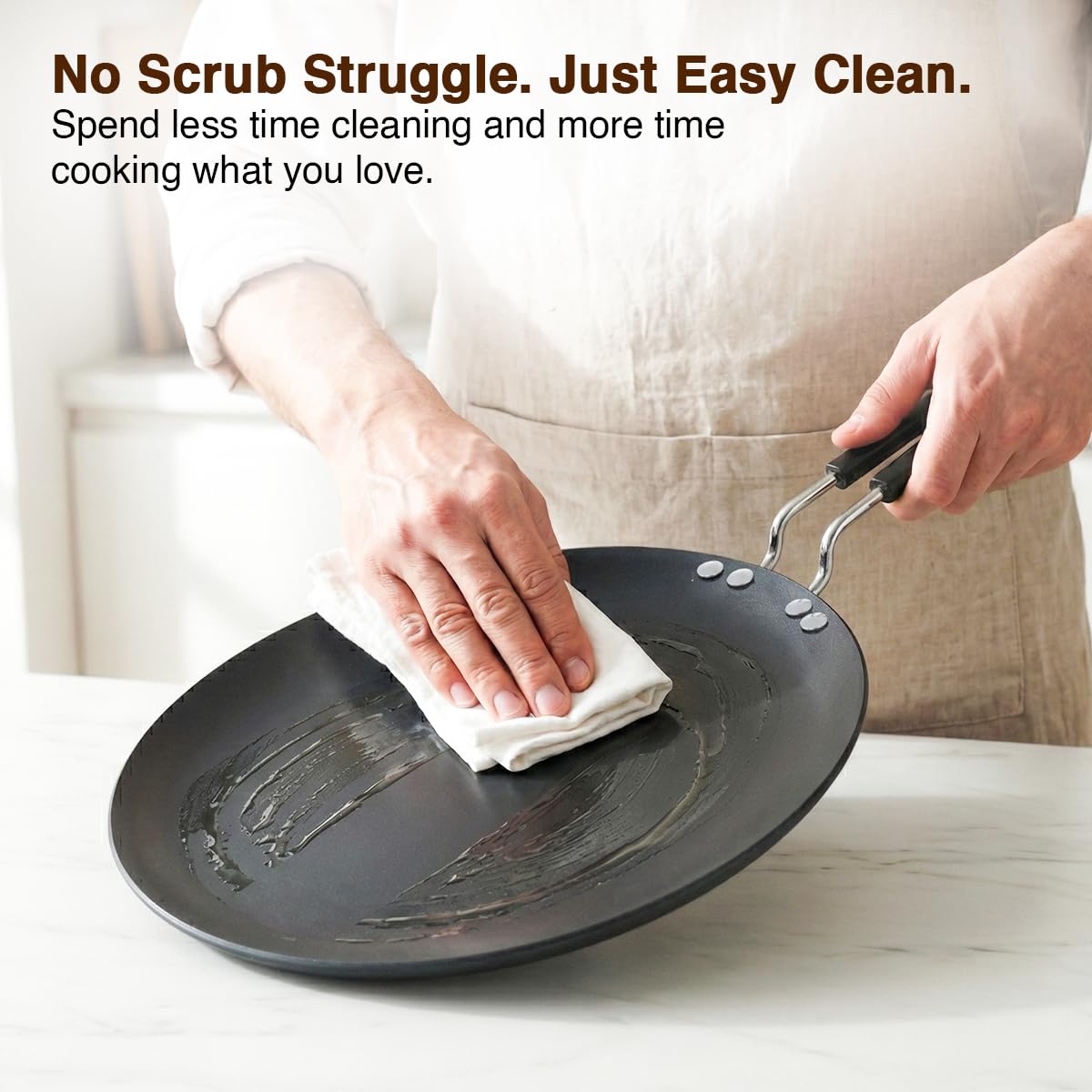 Prestige Hard Anodized Plus Roti/Chapati Tawa (Aluminium)|Wide Base with 26.5 cm|