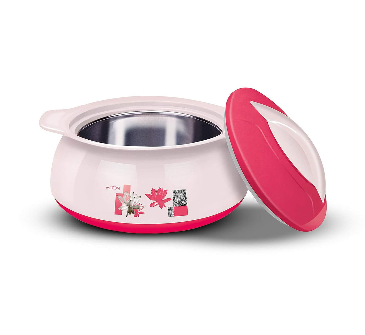 MILTON Delish Jr Insulated Inner Stainless Steel Casserole Gift Set of 3, Ivory