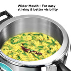 Hawkins 7 Litre Triply Stainless Steel Pressure Cooker,Wide Cooker, Inner Lid Cooker, Silver (HSST7W)