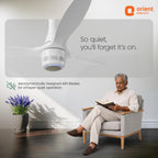 Orient Electric Aero O2 Oxygen Enriching BLDC Ceiling Fan | Newly Launched Air Purifier Fan| Remote Control | Silent Operation | All Season Fan with Reverse...