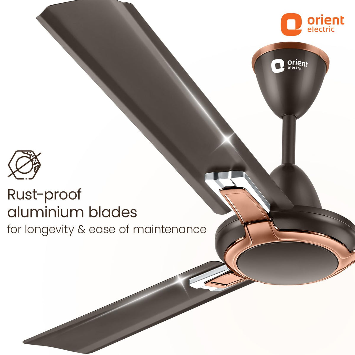 Orient Electric 1200 mm Apex Prime| 5 Years Warranty by Orient | 350 RPM Motor Speed | BEE 1-Star Rated Energy Efficient Fan|