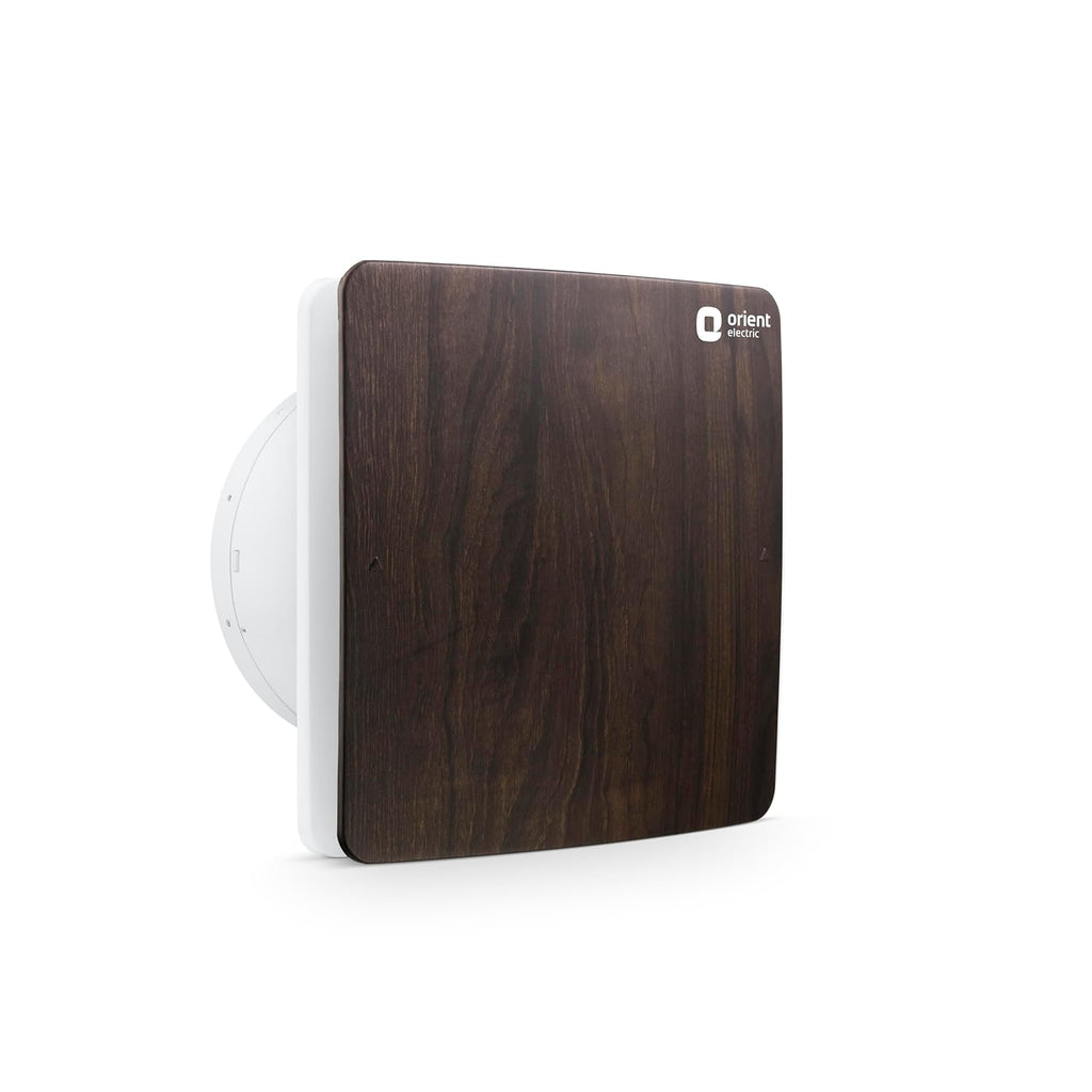 Orient Ventro exhaust 150 mm | Walnut Wood | Glass and wall mountable | Elegant design with high performance | Noiseless Operation | 2 year warranty