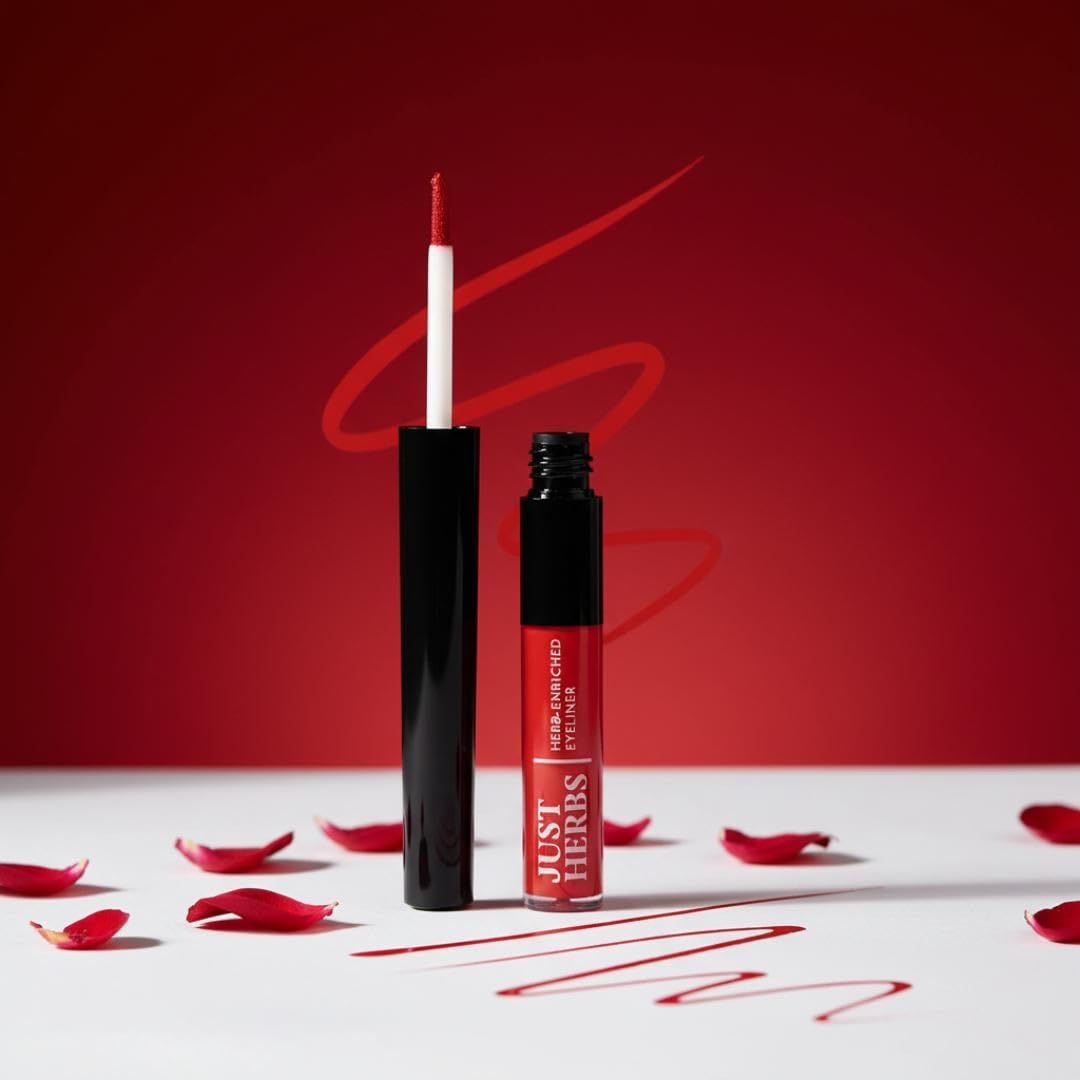 Just Herbs Eyeliner Waterproof and Smudge Proof, Long Lasting Eyeliners 2.5g (Bubblegum Pink)