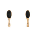 Agaro Wooden Broad Oval Hair Brush Wooden Narrow Oval Hair Brush