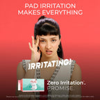 Nua Complete Comfort Sanitary Pads for Sensitive Skin | Pack of 50 Pads