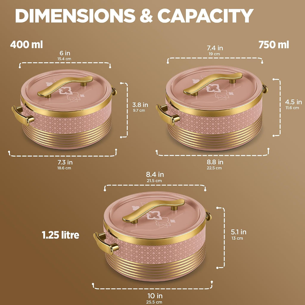 Milton Insignia Jr. Set Casserole (400,750,1250) ml I