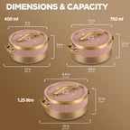 Milton Insignia Jr. Set Casserole (400,750,1250) ml I