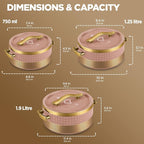 Milton Insignia Reg. Set Casserole (750,1250,1900) ml
