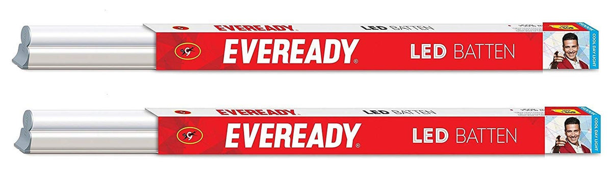 Eveready 5W LED Cool White Batten, Pack Of 10