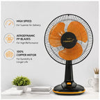 V-Guard Selfee Duo Portable Fan | Premium Orange & Black Finish | Compact High-Speed Cooling Fan