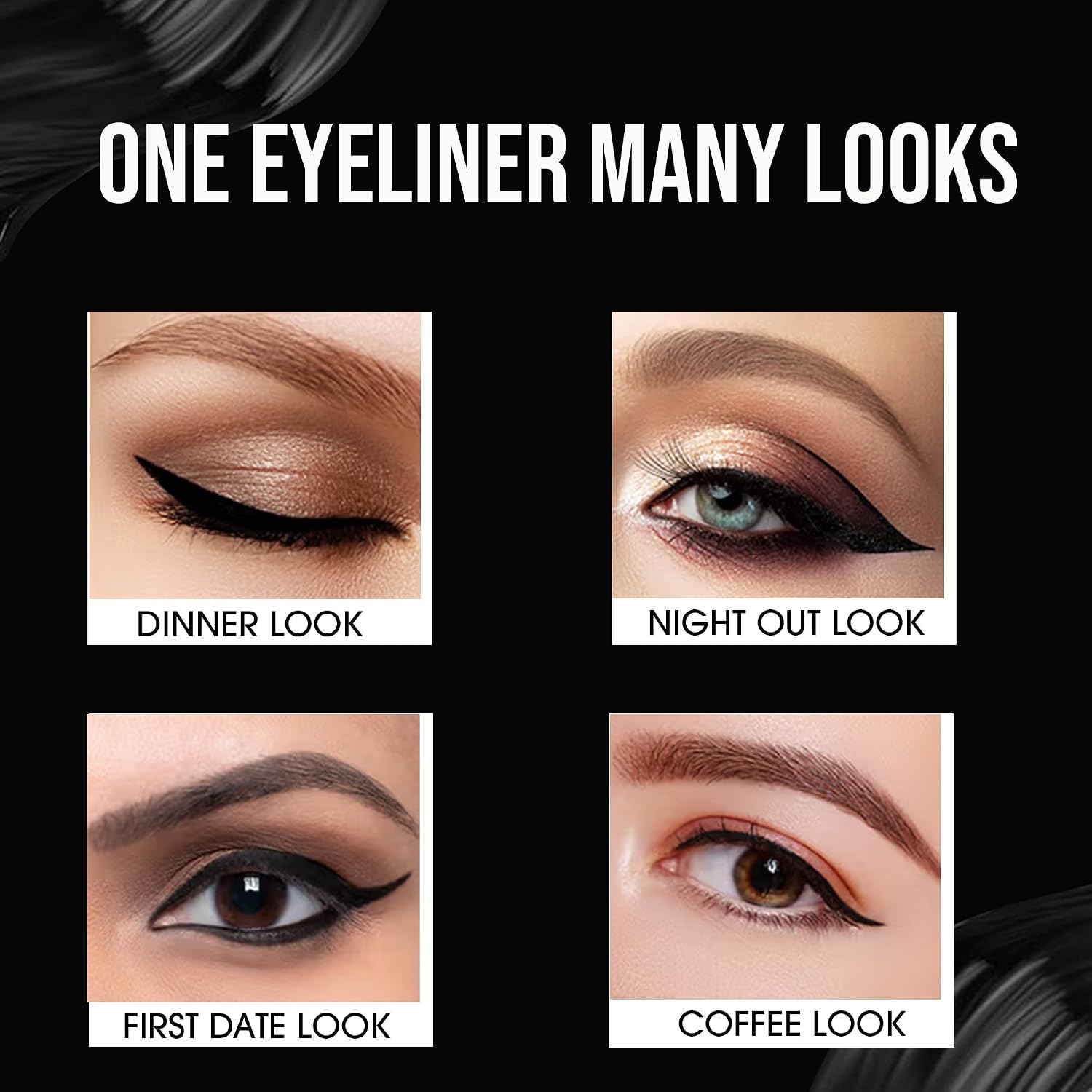 COLORS QUEEN Very Matte Eyeliner | Quick Drying, Long Lasting Liquid Eyeliner | Fine Tip for Precise Application | Smudge Proof, Waterproof for Eye Makeup...