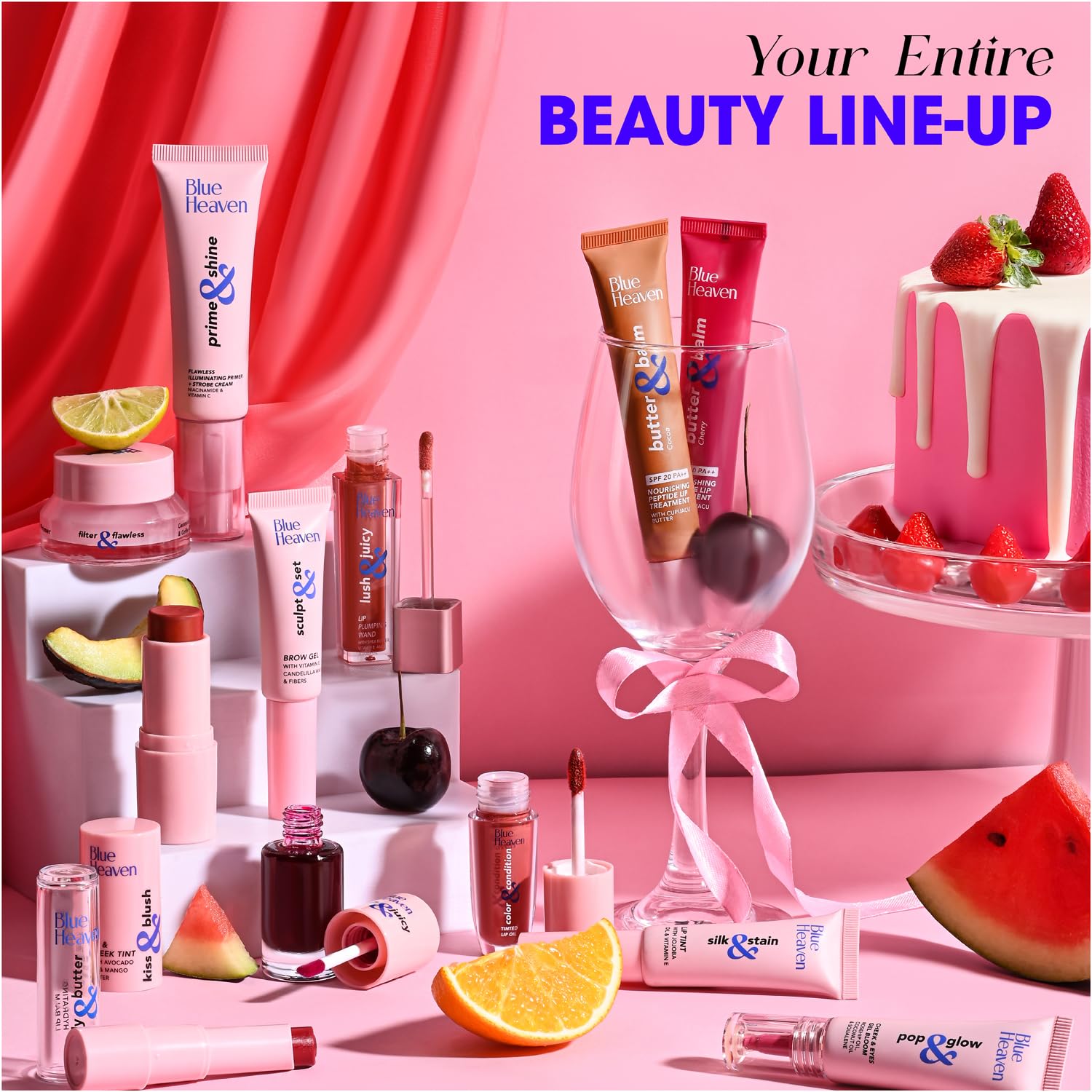 Blue Heaven Jelly & Butter SPF 50 Lip Balm infused with Jojoba Oil, Shea Butter + Vitamin E, smoothens Dry & Chapped Lips, Fades Pigmentation,...