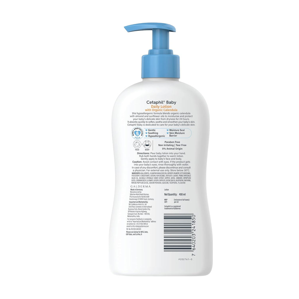 Cetaphil Baby Daily Lotion With Organic Calendula - (400ml)
