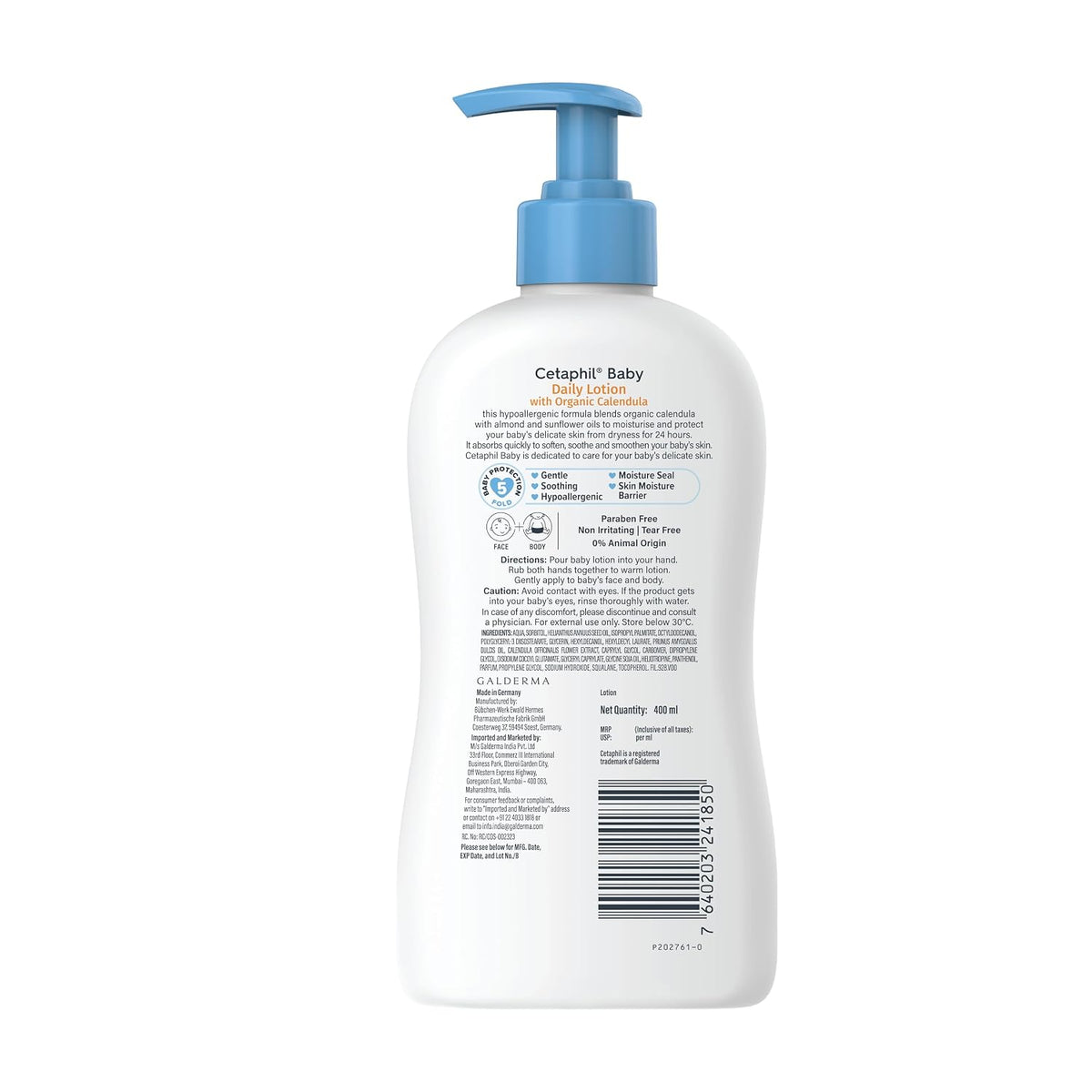 Cetaphil Baby Daily Lotion With Organic Calendula - (400ml)
