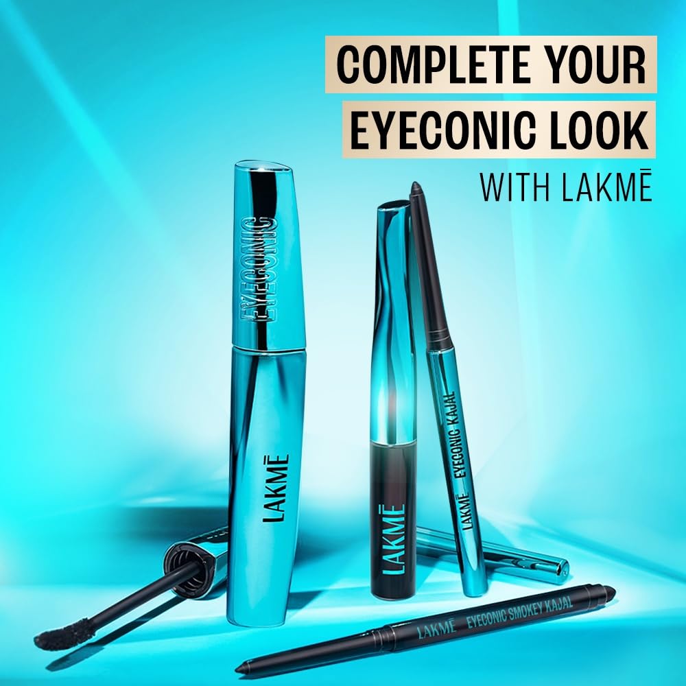 Lakme Eyeconic Kajal, Matte Waterproof Kohl, Smudgeproof Kajal Pencil that lasts 24 Hrs, Midnight Blue, 0.35g