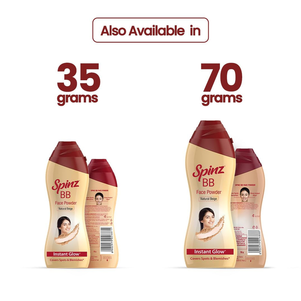 Spinz BB Brightening & Beauty Face Talc for Instant Brightness,70g
