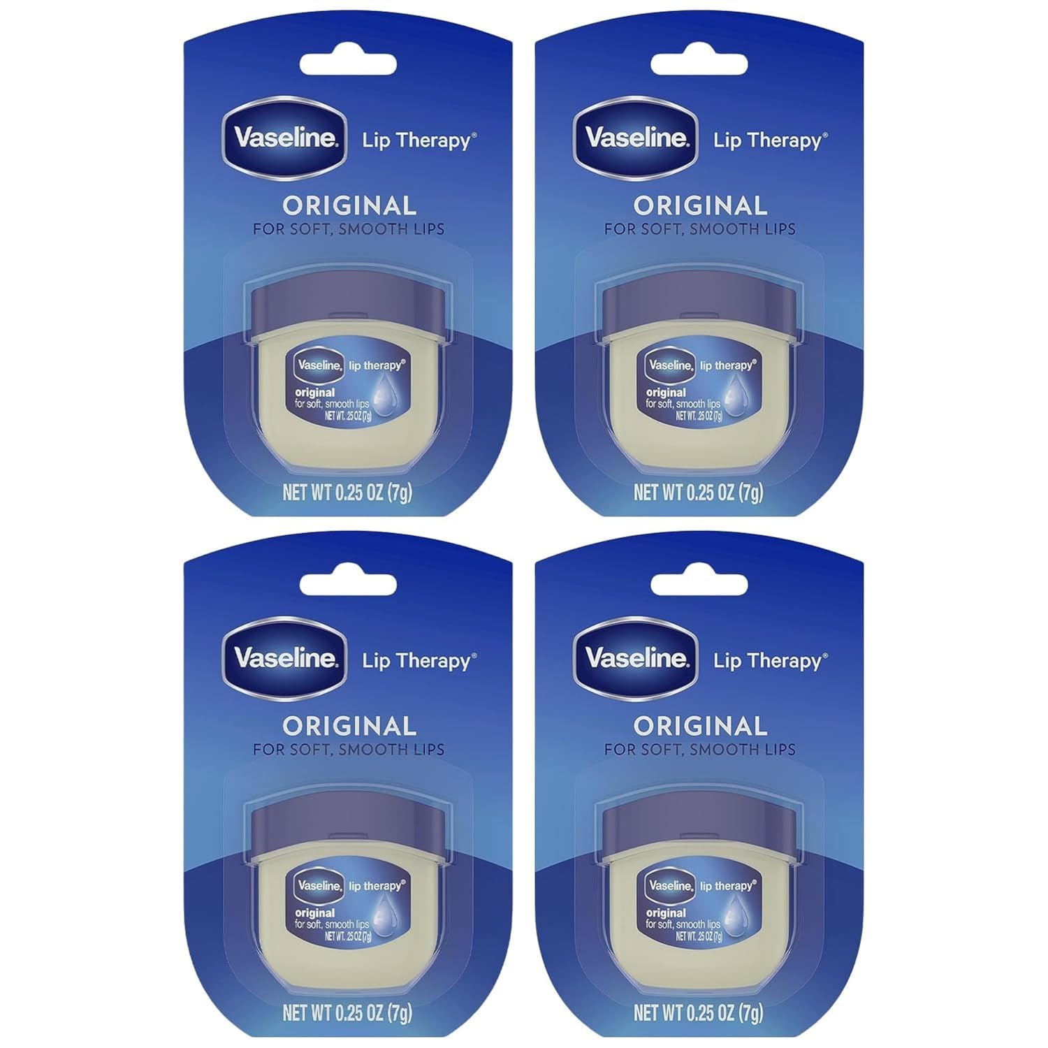 Vaseline Lip Therapy Original | Classic Balm for Soft & Smooth Finish | 72Hr Moisturization | Original Neutral Fragrance | 7g