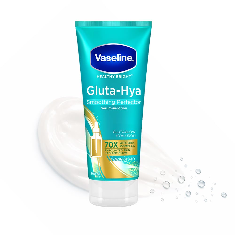 VASELINE Gluta Hya AHA BHA Exfoliating Lotion 200 ML | Exfoliates Dead Skin | Smooths Rough Skin