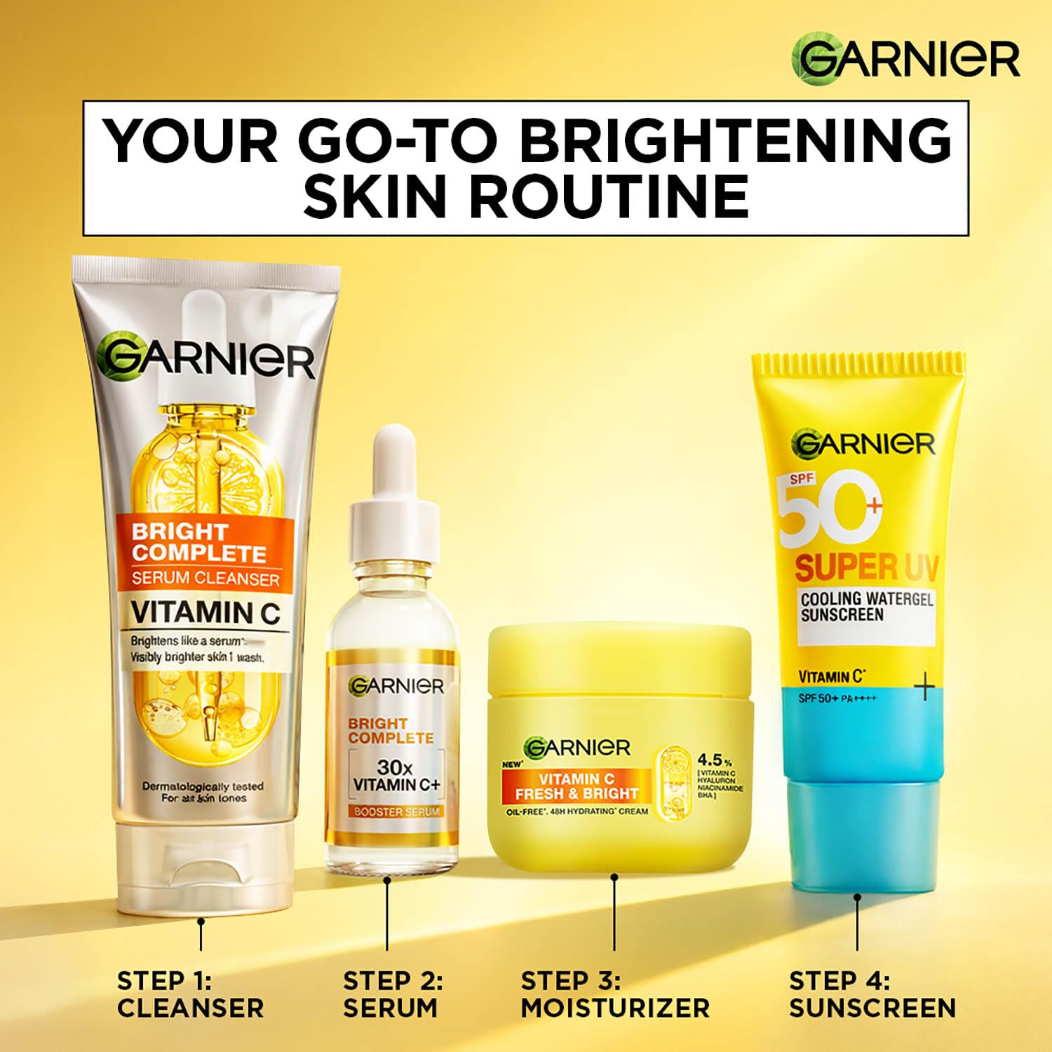 Garnier Fresh & Bright Vitamin C Sorbet Gel Face Moisturizer Cream, 90g