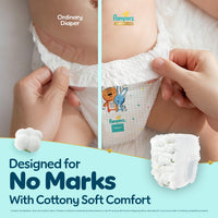 Pampers Premium Care Pant Style Baby Diapers L 44 Count | No Marks Design | Voted India’s #1 Softest Diaper | All in 1 diaper with 360 Cottony Softness