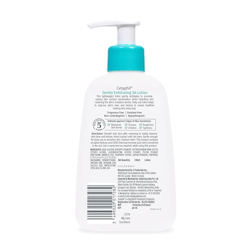 Cetaphil Moisturising Cream 250g & Cetaphil Gentle Exfoliating SA Lotion 236ml Combo