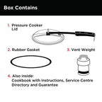 Hawkins 7 Litre Triply Stainless Steel Pressure Cooker,Wide Cooker, Inner Lid Cooker, Silver (HSST7W)