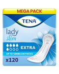 TENA Lady Extra Bladder Control Pads for Medium,Unexpected Urine Leaks | 120 Pcs | Incontinence Pads for Women | 31 Cm Long | World's Leading Incontinence Brand