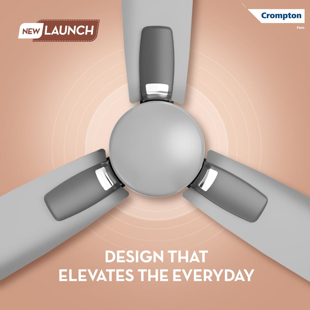 Crompton Energion Caelum 1200mm BLDC Ceiling Fan | Remote & Regulator Control | Multiple Fan Pairing on Remote | BEE 5 Star Rated| High Air Delivery |...