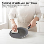 Prestige Aluminium Omega Select Plus Non-Stick Concave Tawa, 25 cm,Black