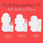 Nua Complete Comfort Sanitary Pads for Sensitive Skin | Pack of 50 Pads