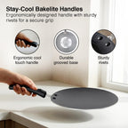 Prestige Aluminium Omega Select Plus Non-Stick Concave Tawa, 25 cm,Black