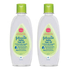 Johnson's Baby Hair Oil Combo 200ml x 2 | Light, Non-Greasy Baby Hair Oil | Enriched with Avocado & Pro-Vitamin B5