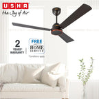 USHA AeroEdge 1200mm BLDC Ceiling Fan with RF Remote | BEE 5 Star Rated Energy Efficient | 100% Copper Motor | High Air Delivery 220CMM | 3-Year Motor &...