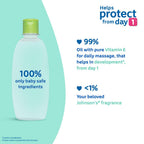 Johnson's Baby Hair Oil Combo 200ml x 2 | Light, Non-Greasy Baby Hair Oil | Enriched with Avocado & Pro-Vitamin B5