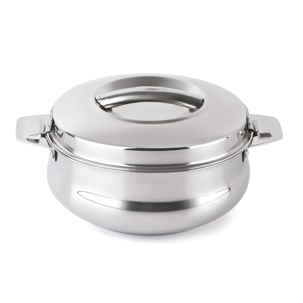 CELLO Bella 1000 Insulated Stainless Steel Casserole Hot Pot Box for Daily Use 1000 ml Silver |