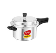 Pigeon By Stovekraft Favourite Induction Base Aluminium Pressure Cooker with Outer Lid, 5 Litres, Silver