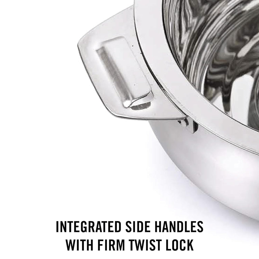 CELLO Bella 1000 Insulated Stainless Steel Casserole Hot Pot Box for Daily Use 1000 ml Silver |