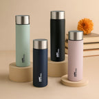 CELLO H2O Matt Stainless Steel Water Bottle For Office & Daily Use 1000 ml Navy Blue | Single Wall Freezer & Fridge Safe, Lightweight & Stylish Leakproof Rustproof Steel Water Bottle For School Travel