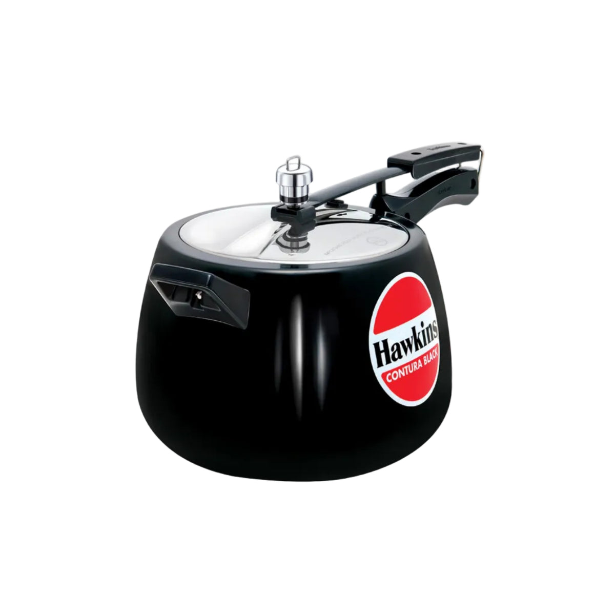 Hawkins 6.5 Litre Contura Black Pressure Cooker, Hard Anodised Inner Lid Cooker, Handi Cooker, Black (CB65) 6.5 Liter