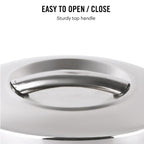 CELLO Bella 1000 Insulated Stainless Steel Casserole Hot Pot Box for Daily Use 1000 ml Silver |